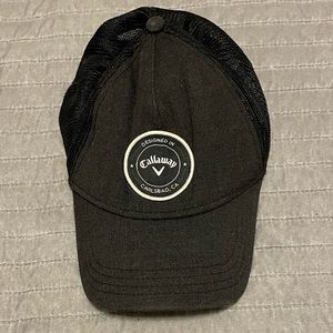 Callaway hat/cap black hat, “designed in Carlsbad, CA” Vintage, great condition